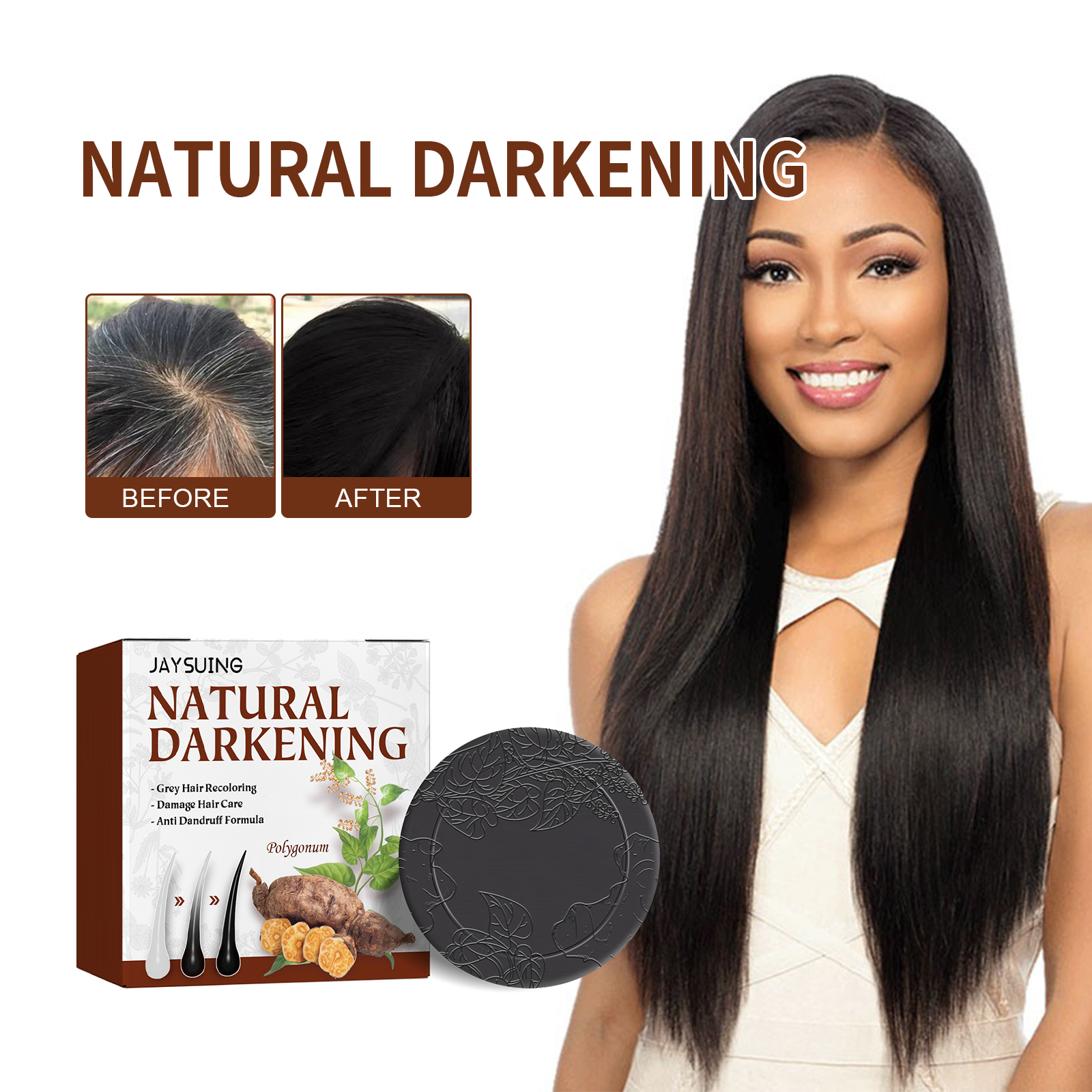 Bar Soap Shampoo Solid - Polygonum Soap Ginseng Shampoo Bar Nourishing