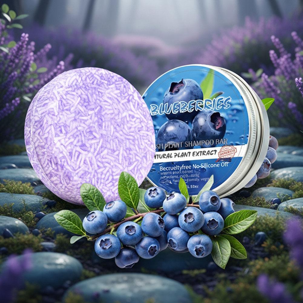Natural Silicone-Free Blueberr – Bar Soap Shampoo Solid recenzja i cena