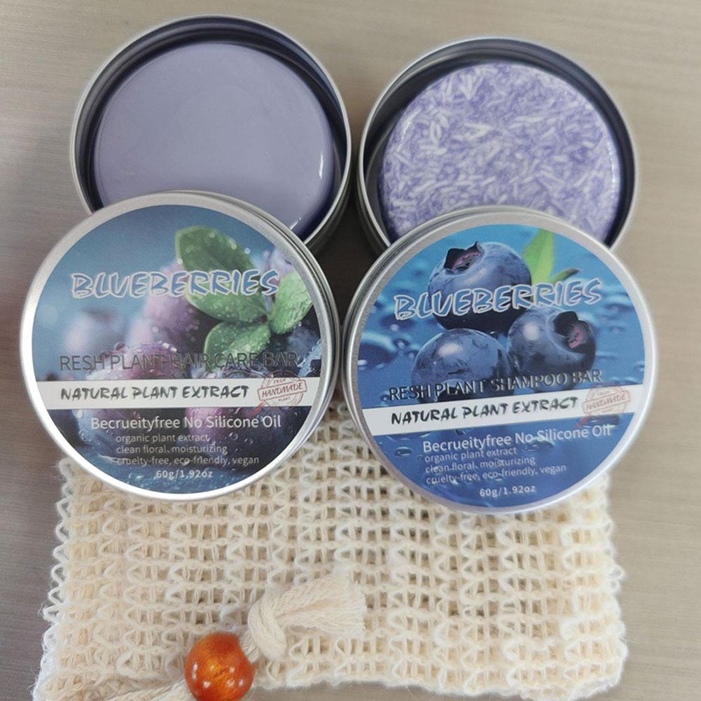 Natural Silicone-Free Blueberr – Bar Soap Shampoo Solid recenzja i cena