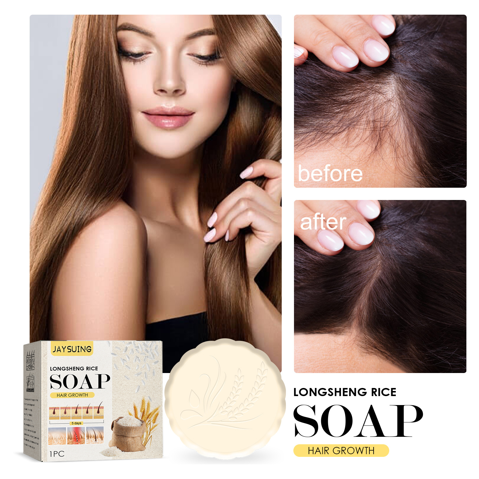 Original Handmade Rice Soap Of – Bar Soap Shampoo Solid recenzja i cena