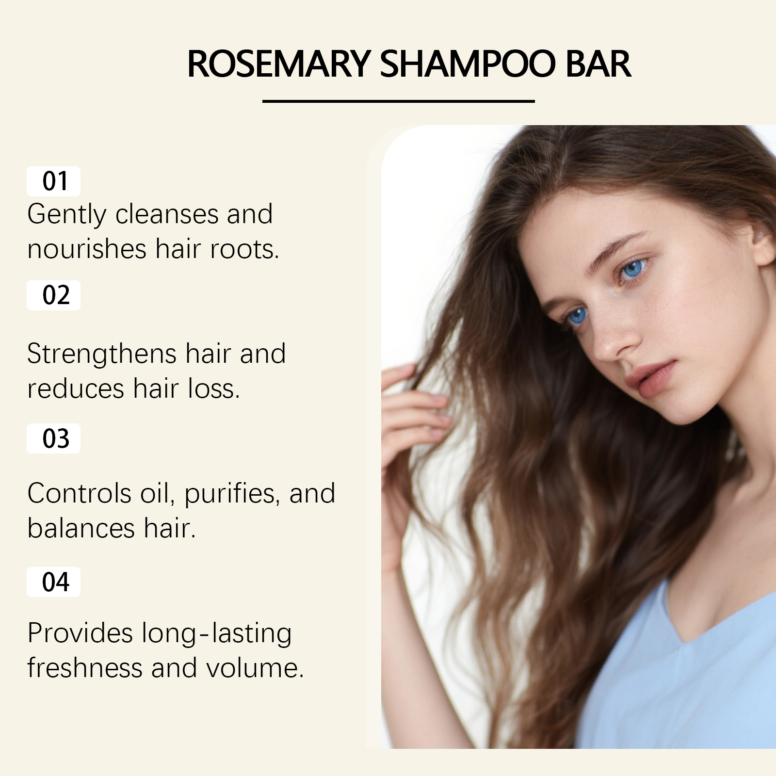 Hoegoa Rosemary Shampoo Bar Oi – Bar Soap Shampoo Solid recenzja i cena